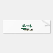 Bend Oregon Classic Design Bumper Sticker