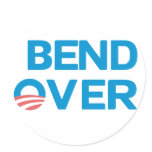 Bend Over - Anti Obama Sticker