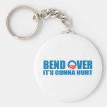 Bend Over It's gonna hurt Key Chains