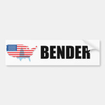 BENDER 2010 BUMPER STICKER
