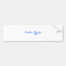 Bender Beach Wisconsin Classic Design Bumper Sticker
