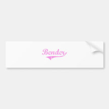 Bender Last Name Classic Style Bumper Stickers