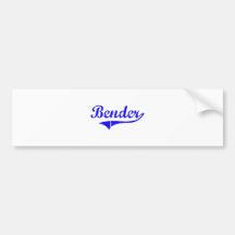 Bender Surname Classic Style Bumper Stickers