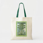 Bénédiction irlandaise verte sacs