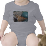 Bengal Tiger Baby Grey Creeper Jumpsuit