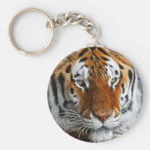 Bengal Tiger Face Key Chains