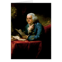 Benjamin Franklin by David Martin done in 1767 Greeting Cards