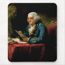 Benjamin Franklin by David Martin done in 1767 Mouse Pad