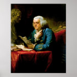 Benjamin Franklin by David Martin Poster