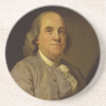 Benjamin Franklin by Joseph-Siffred Duplessis Drink Coasters