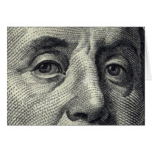 Benjamin Franklin Greeting Card (Money Inside)