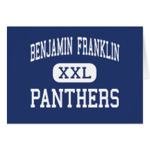 Benjamin Franklin Panthers Middle Vallejo Greeting Cards