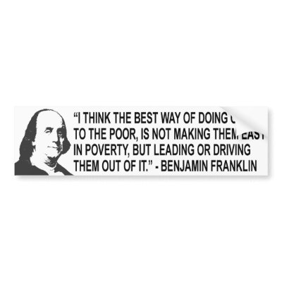 Benjamin Franklin Quote Bumpert Sticker by Patriot_Resistance