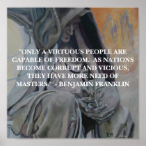 BENJAMIN FRANKLIN QUOTE -  POSTER