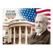 Benjamin Harrison - 23rd President of the U.S. Post Card