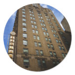 Benjamin Hotel Midtown Skyscraper, New York City Round Stickers