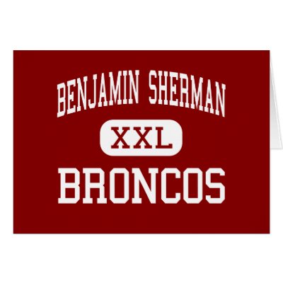 Benjamin Sherman - Broncos - Middle - Holly Cards by customteamsportswear