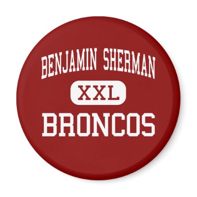 Benjamin Sherman - Broncos - Middle - Holly Magnet by customteamsportswear