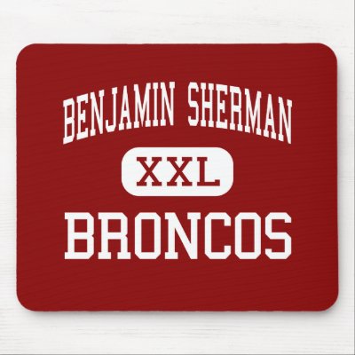 Benjamin Sherman - Broncos - Middle - Holly Mouse Pad by customteamsportswear