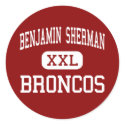Benjamin Sherman - Broncos - Middle - Holly stickers