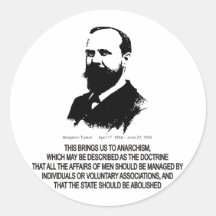 Benjamin Tucker Round Stickers