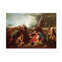 Benjamin West Death Of General Wolfe Postcard