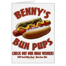 Benny's Bun Pups Card
