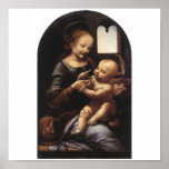 Benois Madonna by Leonardo Da Vinci circa 1478 Print