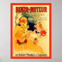 Benzo-Moteur ~ Vintage French Advertising Print