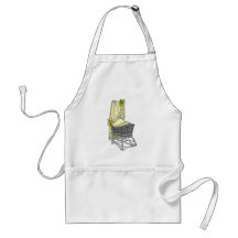 Berceau jaune de bébé tabliers