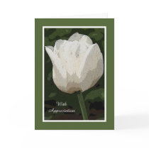 Bereavement Sympathy Thank You Card -- Tulip