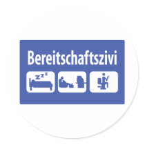 Bereitschaftszivi icon stickers