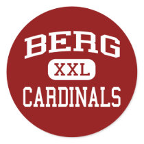 Berg - Cardinals - Middle School - Newton Iowa Sticker