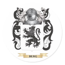 Berg Coat of Arms (Family Crest) Sticker