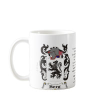 Berg, the origin, meaning and the crest coffee mug