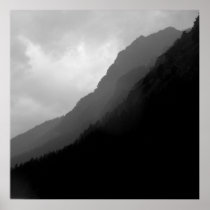 Berge Nebel Wolken mountains clouds mist Posterdruck