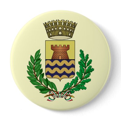 Bergeggi Stemma, Italy Button by bestflag