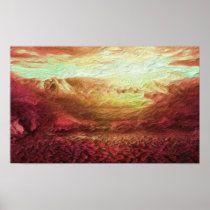 bergige Landschaft Plakatdrucke