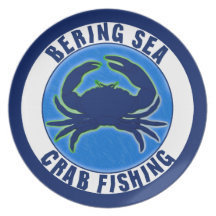 Bering Sea Crab Fishing Dinner Plate