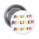 Berlin,Berliner, Germany in Colours of Flag Pinback Buttons