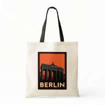 berlin germany oktoberfest art deco retro travel canvas bags