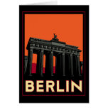 berlin germany oktoberfest art deco retro travel greeting cards