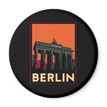 berlin germany oktoberfest art deco retro travel refrigerator magnet