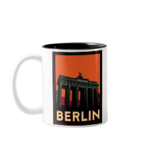 berlin germany oktoberfest art deco retro travel coffee mug