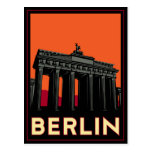 berlin germany oktoberfest art deco retro travel postcard