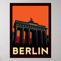 berlin germany oktoberfest art deco retro travel print