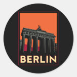 berlin germany oktoberfest art deco retro travel sticker