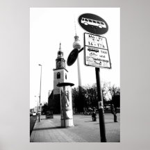 Berlin Schwarz Weiß Straßenfotografie Posterdrucke