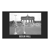 Berlin Wall Rectangle Stickers