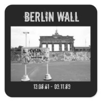 Berlin Wall Square Sticker